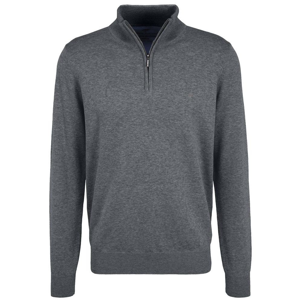 Fynch Hatton Troyer Zip Classic Neck Sweater